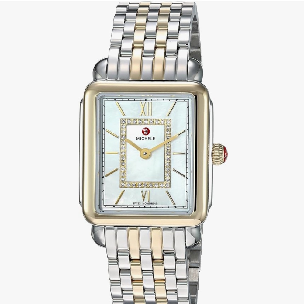 Michele Deco II Two Toned Watch